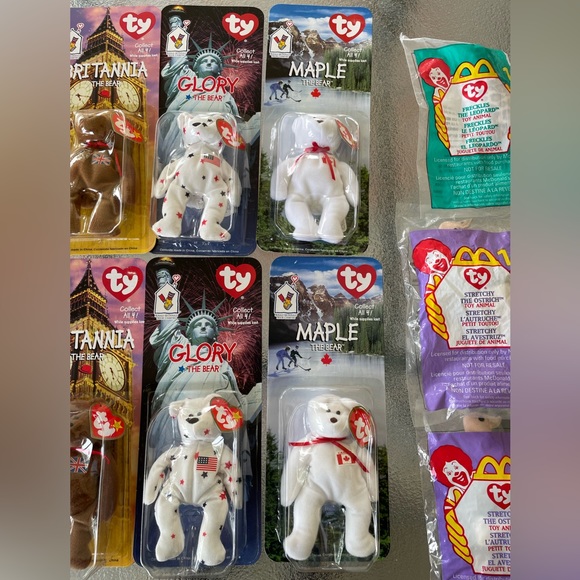 TY Beanie babies Mcdonalds International Bears Extremely RARE - Picture 10 of 13